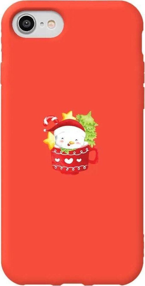 İphone 7 Turuncu Renkli Silikon Telefon Kılıfı - A Cup Of Xmas 4