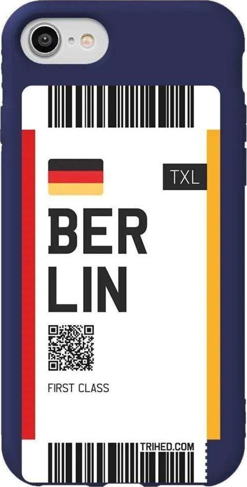 iphone Se 2020 Lacivert Renkli Silikon Telefon Kılıfı - Berlin Bileti