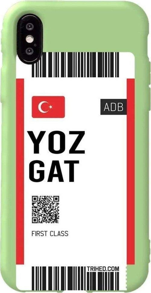 İphone X Açik Yesil Renkli Silikon Telefon Kılıfı - Yozgat Bileti