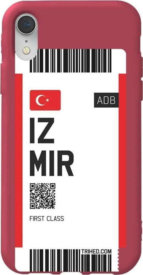 İphone XR Bordo Renkli Silikon Telefon Kılıfı - Izmir Bileti