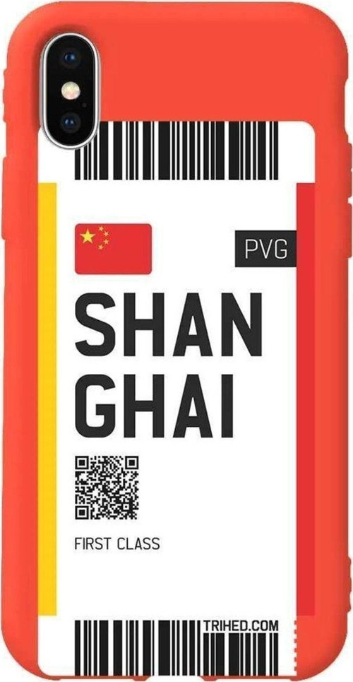 İphone XS Max Turuncu Renkli Silikon Telefon Kılıfı - Shanghai Bileti
