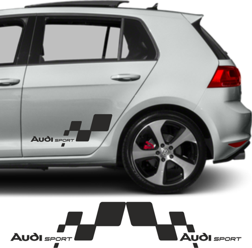 Audi Tüm Modelleri İçin Uyumlu Aksesuar Yan Sport 56 x 26 Cm
