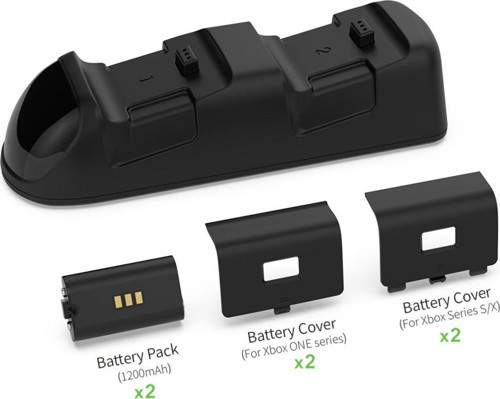 Xbox One-X-S-Series X-Series S 1200Mah Batarya Led Göstergeli Standlı Şarj Cihazı