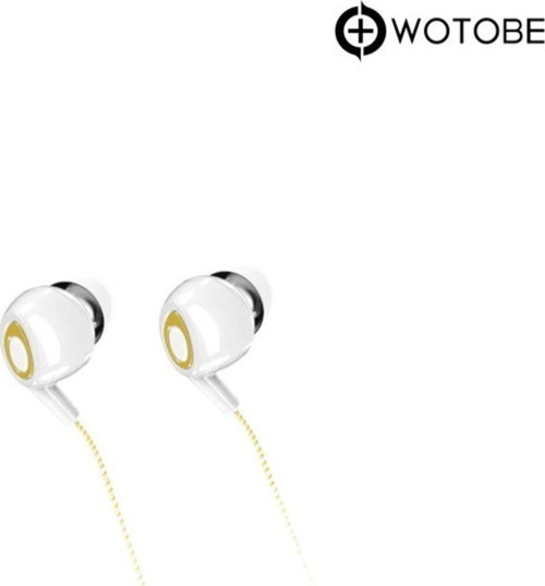 Taşınabilir 3.5 Mm Kulak Içi Kulaklık-Beyaz Sarı