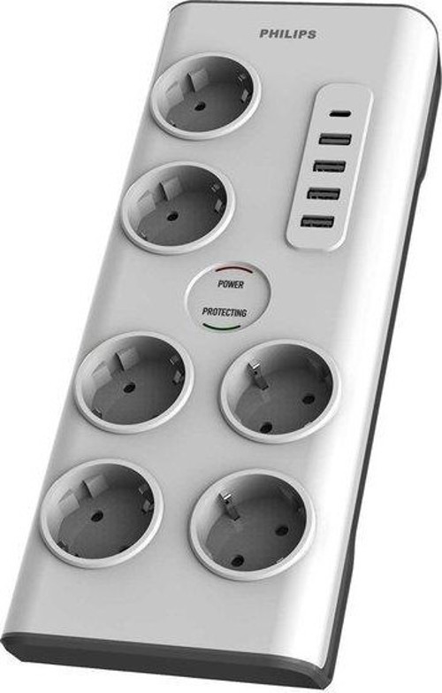 SPN7060WA/62 6'lı 5 USB'li 2 m Anahtarlı Akım Korumalı Priz