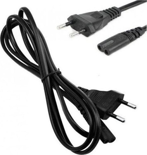 Teyp Fişi - Notebook Adaptör Power Kablosu 2 Pin - 1.5 Metre Power Güç Elektrik Kablosu Playstation