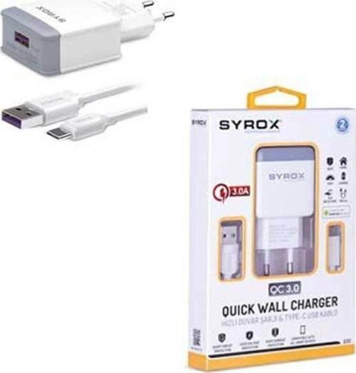 OnePlus 8 Pro Uyumlu Type-c Girişli Şarj Aleti Cihazı Adaptör+Kablo 3.0A Q32