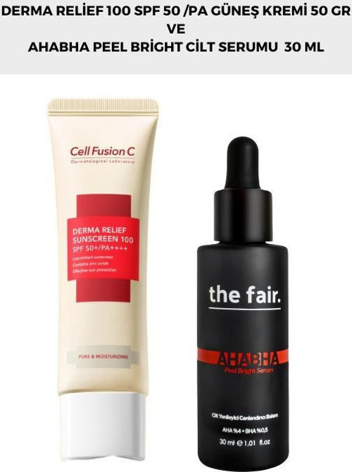 . Multi Vitamin Jel Tonik 100 ml ve AHABHA Peel Bright Cilt Serumu 30 ml