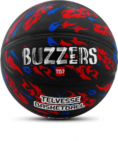Basketbol Topu Pompalı 7 No TB-500 Buzzers Grafiti Kauçuk Dayanıklı Deep Channel Kabartma