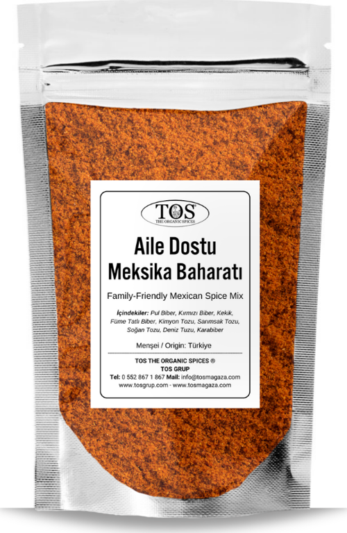 Aile Dostu Meksika Baharat Karışımı 100 gr Family-Friendly Mexican Spice Blend - Premium Quality