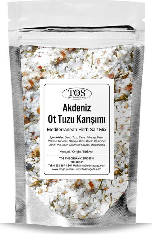 Akdeniz Ot Tuzu Karışımı 100 gr Mediterranean Herb Salt Blend - Premium Quality | Baharat Karışımı