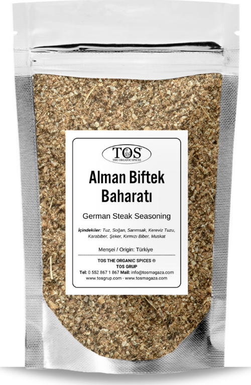 Alman Biftek Baharatı 500 gr German Steak Spice Blend - Premium Quality | Baharat Karışımı