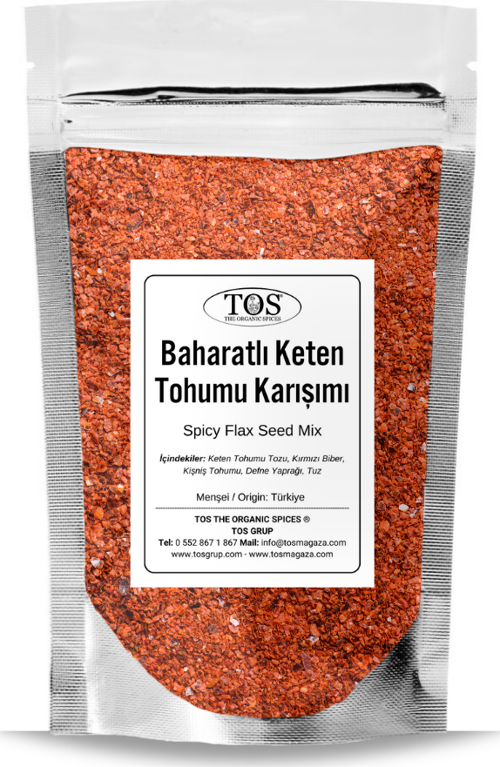 Baharatlı Keten Tohumu Karışımı 500 gr Spicy Flaxseed Mix - Premium Quality | Baharat Karışımı