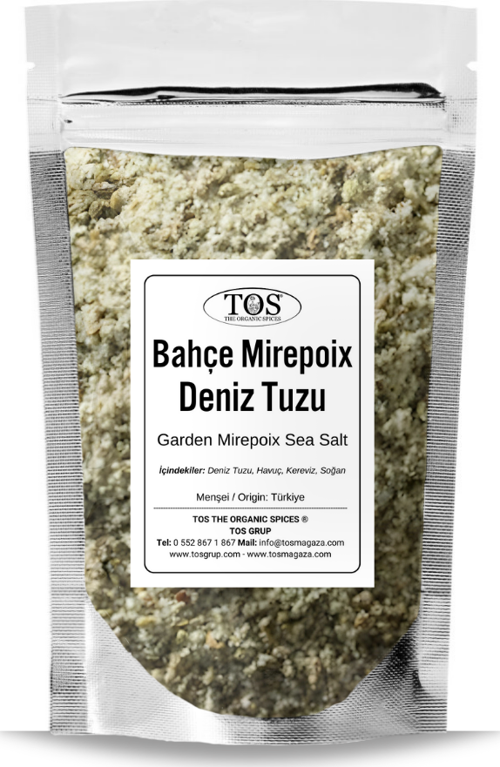 Bahçe Mirepoix Deniz Tuzu 500 gr (1. Kalite) Garden Mirepoix Sea Salt