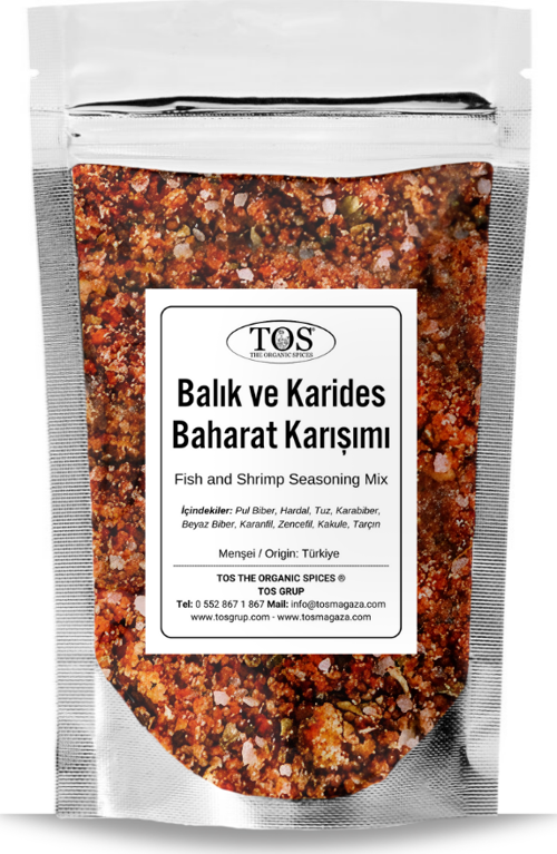 Balık ve Karides Baharat Karışımı 500 gr Fish and Shrimp Spice Blend - Premium Quality