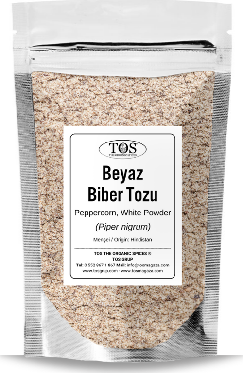 Beyaz Karabiber Tozu 50 gr (1. Kalite) Piper nigrum / Peppercorn, White Ground