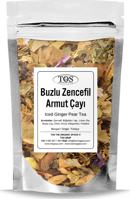Buzlu Zencefil Armut Çayı 40 gr (1. Kalite) Iced Ginger Pear Tea