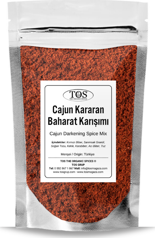 Cajun Kararan Baharat Karışımı 250 gr Cajun Blackening Spice Blend - Premium Quality
