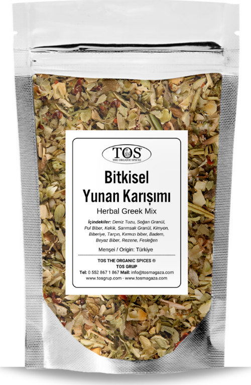 Bitkisel Yunan Karışımı 500 gr Greek Herbal Blend - Premium Quality | Baharat Karışımı