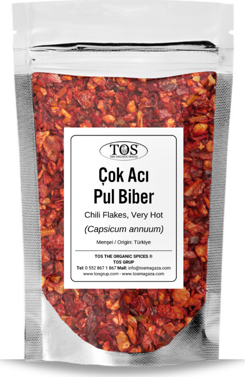 Çok Acı Pul Biber 250 gr (1. Kalite) Capsicum annuum / Extra Hot Chili Flakes