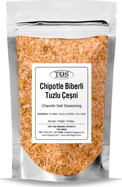Chipotle Biberli Tuzlu Çeşni 250 gr Chipotle Pepper Savory Seasoning - Premium Quality