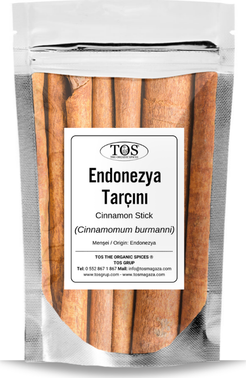 Endonezya Tarçını 500 gr (1. Kalite) Cinnamomum burmanni / Batı Tarçını, Indonesian Cinnamon