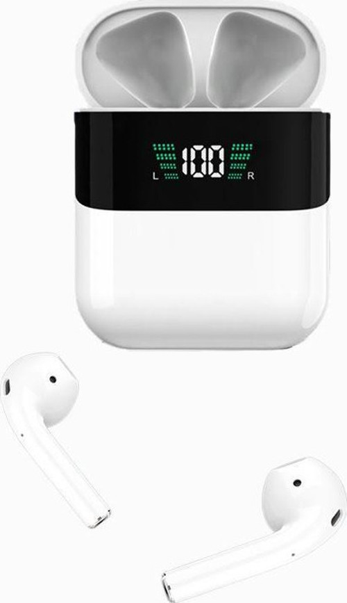 P45 TWS 5.0 Dijital Ekranlı Bluetooth Kulaklık Beyaz
