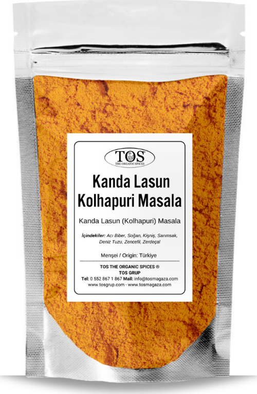 Ev Yapımı Kanda Lasun Kolhapuri Masala 100 gr Homemade Kanda Lasun Masala - Premium Quality