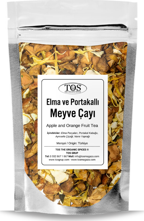 Elma ve Portakallı Meyve Çayı 250 gr (1. Kalite) Apple and Orange Fruit Tea