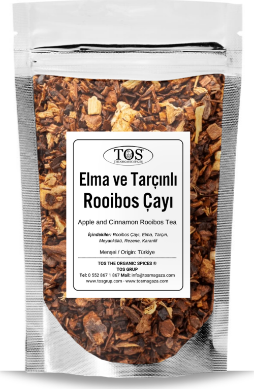 Elma ve Tarçınlı Rooibos Çayı 250 gr (1. Kalite) Apple and Cinnamon Rooibos Tea