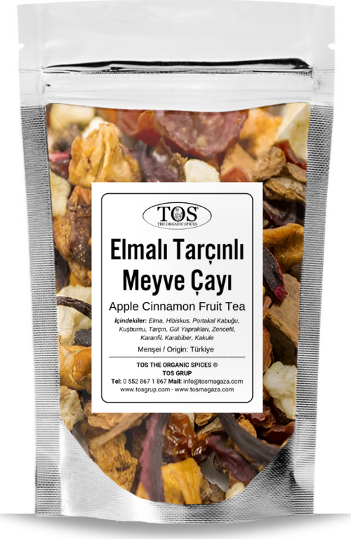 Elmalı Tarçınlı Meyve Çayı 250 gr (1. Kalite) Apple Cinnamon Fruit Tea