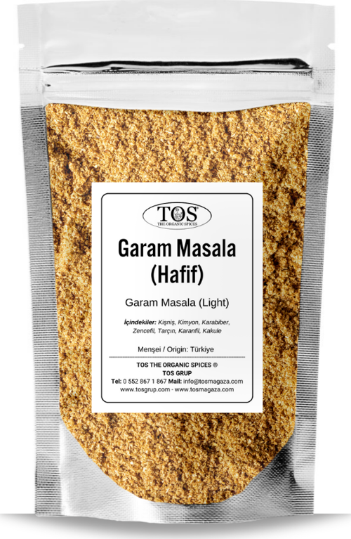 Garam Masala 500 gr Hafif - Garam Masala Mild - Premium Quality | Baharat Karışımı