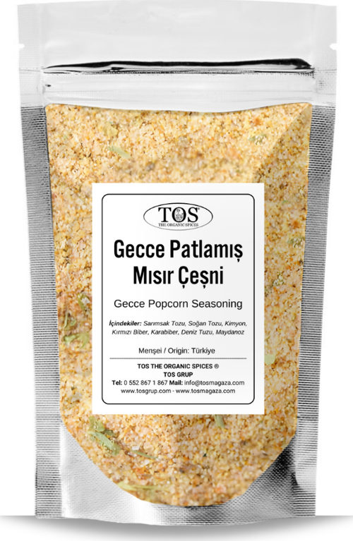Gecce Patlamış Mısır Çeşni 250 gr Gecce Popcorn Seasoning - Premium Quality | Baharat Karışımı