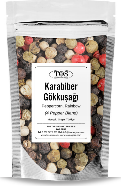 Gökkuşağı Karabiber 1 kg (1. Kalite) Piper nigrum / Peppercorn, Rainbow