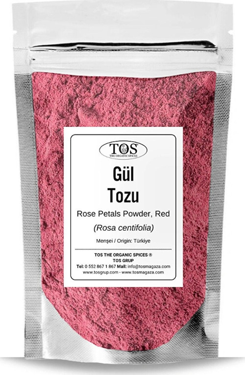 Gül Yaprağı Tozu 250 gr (1. Kalite) Rosa centifolia / Rose Petals Powder, Red