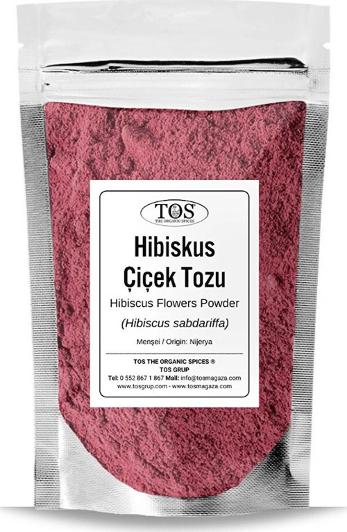 Hibiskus Çiçek Tozu 250 gr (1. Kalite) Hibiscus sabdariffa / Hibiscus Flowers Powder