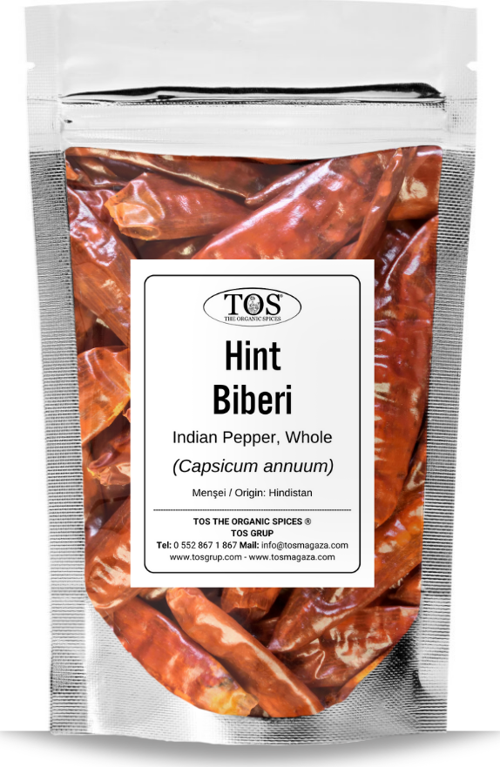 Hint Biberi 1 kg (1. Kalite) Capsicum annuum / Indian Chili Whole