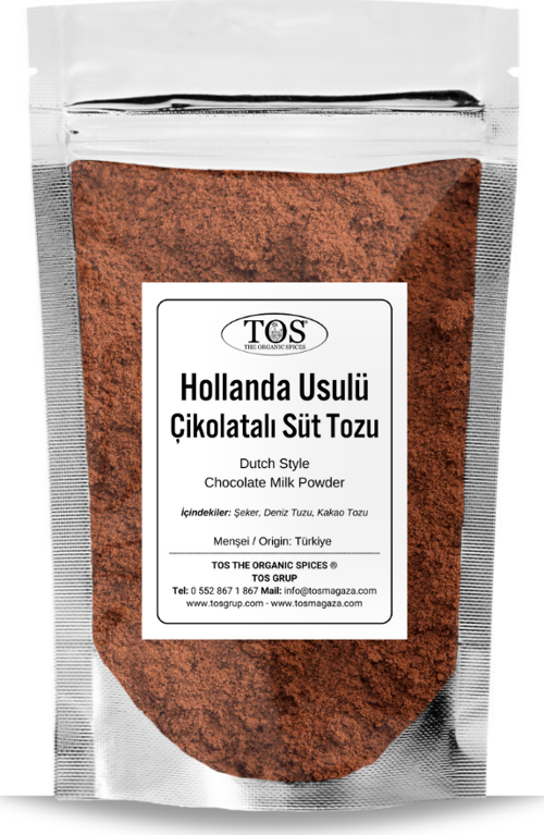 Hollanda Usulü Çikolatalı Süt Tozu 100 gr Dutch-Style Chocolate Milk Powder - Premium Quality