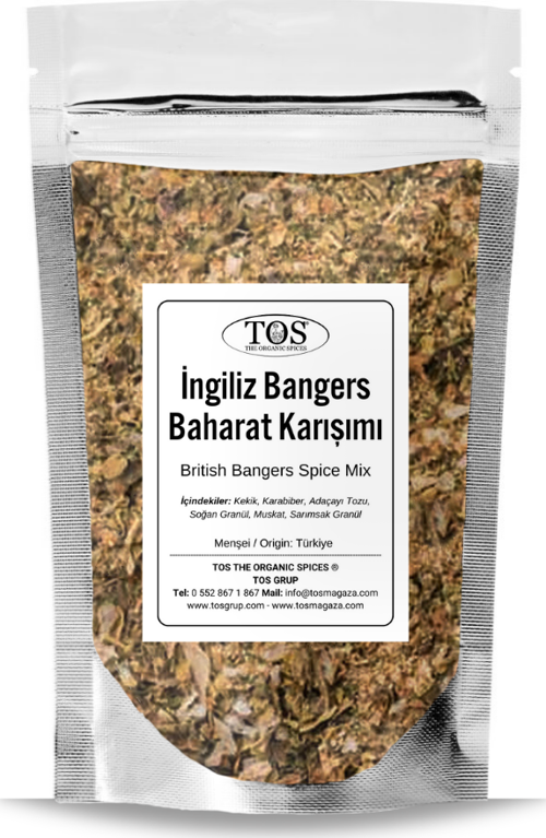 İngiliz Bangers Baharat Karışımı 250 gr English Bangers Spice Blend - Premium Quality
