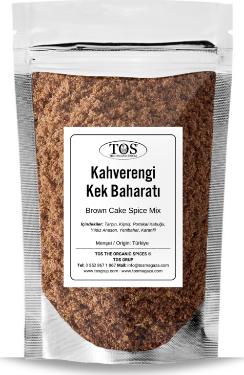 Kahverengi Kek Baharatı 500 gr Brown Cake Spice - Premium Quality | Baharat Karışımı
