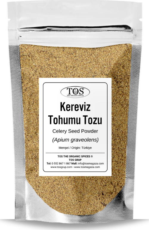Kereviz Tohumu Tozu 50 gr (1. Kalite) Apium graveolens / Ajmoda, Celery Seed Ground