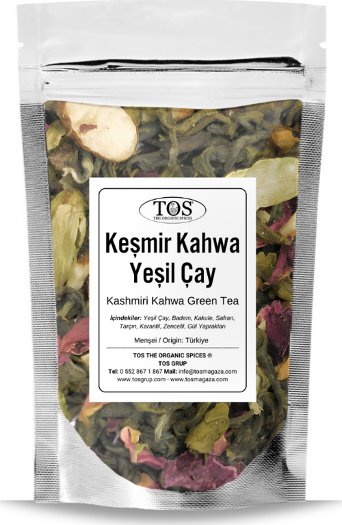 Keşmir Kahwa Yeşil Çay 40 gr (1. Kalite) Kashmir Kahwa Green Tea