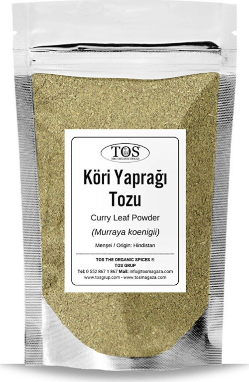 Köri Yaprağı Tozu 500 gr (1. Kalite) Murraya koenigii / Curry Leaf Powder