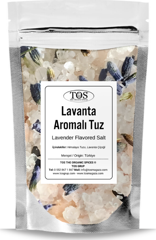 Lavanta Aromalı Tuz 2,5 kg (1. Kalite) Lavender Flavored Salt