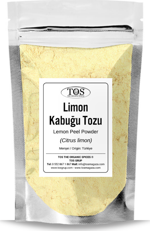 Limon Kabuğu Tozu 250 gr (1. Kalite) Citrus limon / Lemon Peel Powder