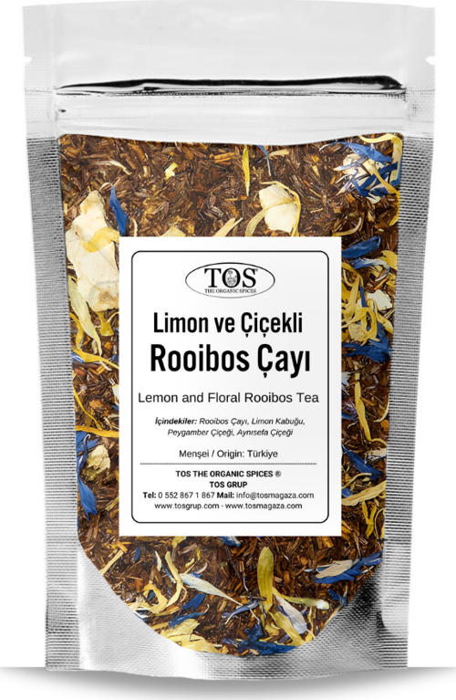 Limon ve Çiçekli Rooibos Çayı 250 gr (1. Kalite) Lemon and Floral Rooibos Tea