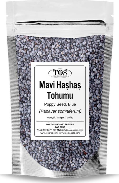 Mavi Haşhaş Tohumu 500 gr (1. Kalite) Papaver somniferum / Blue Poppy Seed