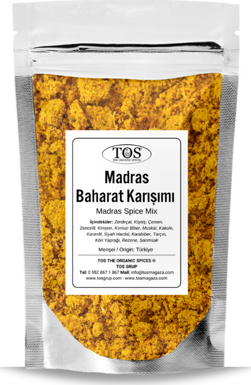 Madras Baharat Karışımı 250 gr Madras Spice Blend - Premium Quality | Baharat Karışımı