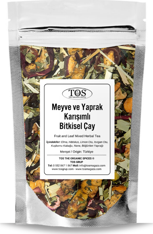 Meyve ve Yaprak Karışımlı Bitki Çayı 40 gr (1. Kalite) Fruit and Leaf Herbal Tea