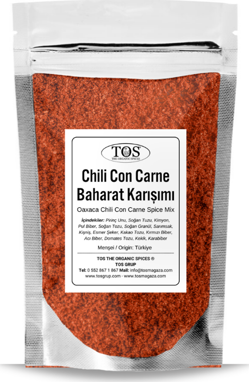 Oaxaca Chili Con Carne Baharat Karışımı 100 gr Oaxaca Chili Con Carne Spice Blend - Premium Quality